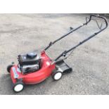 A Mountfield Laser rotary hand propelled garden mower with adjustable wheels and Briggs & Stratton