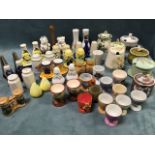 A collection of cruets, egg cups and jampots & covers - novelty, Royal Worcester, Masons, Paragon,