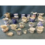 A collection of miscellaneous ceramic jugs - Royal Worcester, Sadler, Royal Doulton, Limoges,