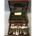 A canteen of Arthur Price silver plated cutlery, the case with internal tray - eight settings with