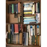 Four boxes of books - nature, field sports, shooting memoirs, houseplant care, gardening,