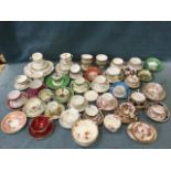 A quantity of miscellaneous tea cups and saucers - Collingwood, fFoley, Copeland, Dresden,