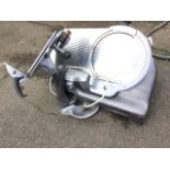 A Berkels cast iron and stainless steel electric tabletop meat slicer. (A/F)