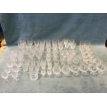 A quantity of drinking glasses - tumblers, wine glasses, rummers, liqueur, brandy, etc. - Edinburgh,