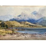 James Ferriers, Scottish landscape with fishing party and boats, a pair, signed, suggested Loch