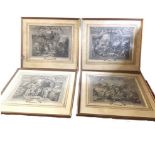 A set of four seventeenth century French engravings by Charles Simoneau(1645-1648) after paintings