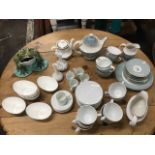 Miscellaneous modern ceramics including white tea & coffee wares, a part Royal Worcester Woodland