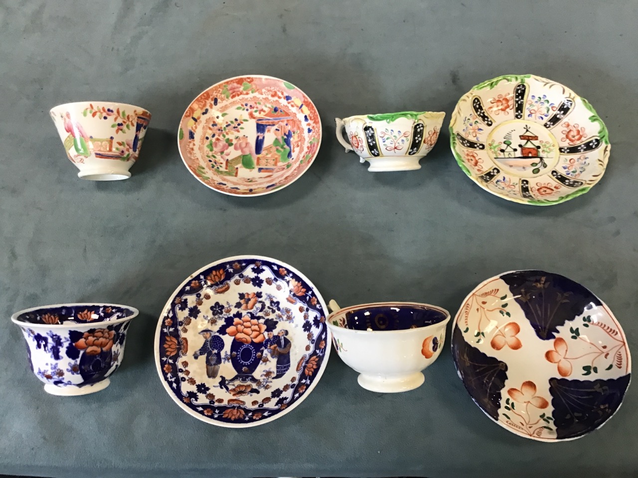 A collection of 18th and 19th century porcelain tea wares - New Hall, Spode Feldspar, Hilditch, - Image 3 of 3