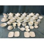 Miscellaneous white glazed ceramics - cups & saucers, various makers - Royal Doulton, Maxwell