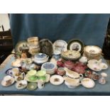 Miscellaneous ceramics - royal commemorative pieces, a Chinese teaset, decorative and dinner plates,