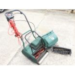 An Atco electric garden mower - the Windsor 14S model with safety switch, 14in blades, cable,