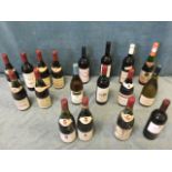 Miscellaneous bottles of wine and claret - two Grants of St James 1976 and three 1979, two Crozes-