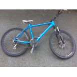 A Carnage Muddyfox mountain bike with Shimano gears, sprung forks, Pure seat, Etrto tres, Quad