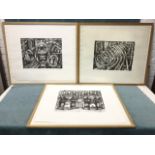 Shirley Lester, a set of three stone lithographs, signed, numbered and titled in pencil on margins -