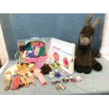 A 60s cased set - The World of Barbie with dolls, clothing, accessories, etc; a large plush soft toy