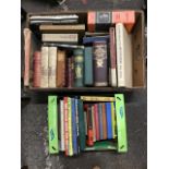 Miscellaneous books - childrens, reference, some leather bound, annuals, travel, flowers, history,