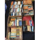 Seven boxes of books - a run of John Buchan, reference, novels, reprint society, contemporary