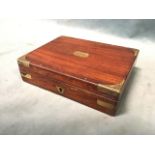 A nineteenth century mahogany cased set of drawing instruments with interior tray, the box with
