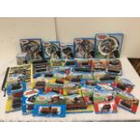 A quantity of sealed Thomas the Tank Engine toys - Thomas, Bluebell, Duncan, Toby and Henrietta,