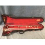 A Class A trombone by Besson, the English made instrument in fitted case.