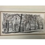 Muirhead Bone, pencil & watercolour, streetscene, signed, bearing gallery label for T & R Annan &