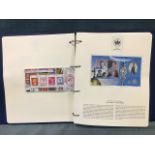 An album of 32 sets of Commonwealth Royal commemorative stamps.