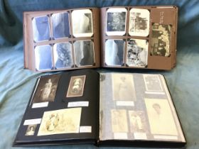 Two C20th albums of photographs - Victorian portraits, family photographs, Scottish and