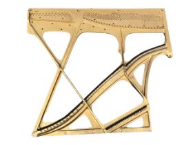 A gilded cast iron piano frame. (45in x 51.75)