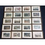 A collection of Henry Alken prints, the hogarth framed plates with indent marks and titles to versos