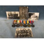 The medals and photographs of 7070 Private Arthur Bain, Argyle & Southern Highlanders - Transvaal/