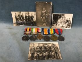 The medals and photographs of 7070 Private Arthur Bain, Argyle & Southern Highlanders - Transvaal/