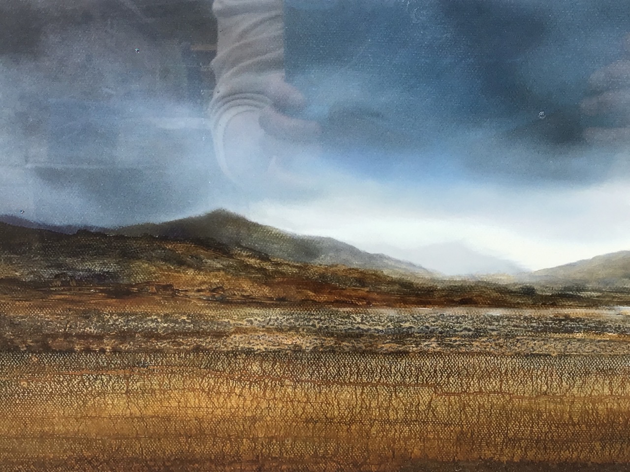 Peter Dowr, a signed lithographic highland landscape print, titled Distant Horizons 2, in silvered - Bild 2 aus 3