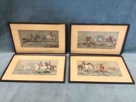 A set of four hunting scene colour lithographs by Vincent Brooks, after John Frederick Herring