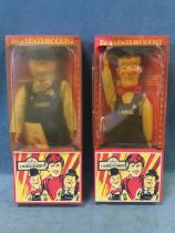 A boxed pair of 1960s Laurel and Hardy ventriloquists dummies, by Goldberger. (2)