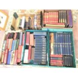 A collection of books - encyclopaedias, reference, cookery, Charles Dickens, hard bound classic