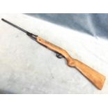 A Webley & Scott .22 Jaguar air rifle with a beech stock. (36.5in)