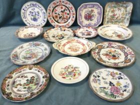 A collection of Choiserie and Japonesque decorated nineteenth century plates - Copeland Spode,