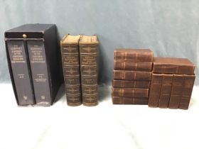 A run of eleven Dickens, published by the Odhams Press Ltd, with ribbed spines and cloth bound; a