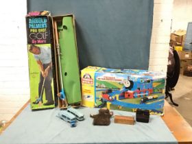Miscellaneous toys - a Tomy boxed Thomas the Tank Engine system play set, a Marx boxed Arnold Palmer