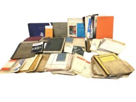 A quantity of C20th Monotype printing machine manuals, pamphlets and leaflets, printing charts and