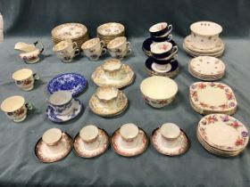 Miscellaneous part tea and coffee sets - Hammersley, Tuscan, Florentine, Dorchester, etc.