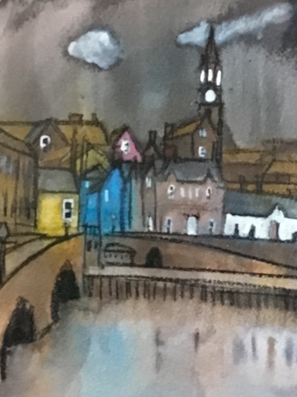 Scott Robertson, a pair of prints of Berwick upon Tweed, Over the River & Sally Port, signed, - Image 2 of 3