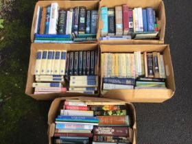 Five boxes of books - a run of Compton Mackenzie, histories of Europe & English Literature,