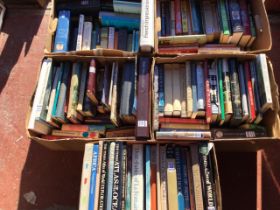 Five boxes of miscellaneous books - art & coffee table volumes, travel, reference, history,