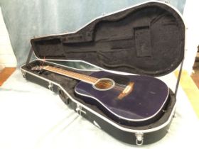 A Westfield steel string guitar in hard Gator case - A/F. (41in) (2)