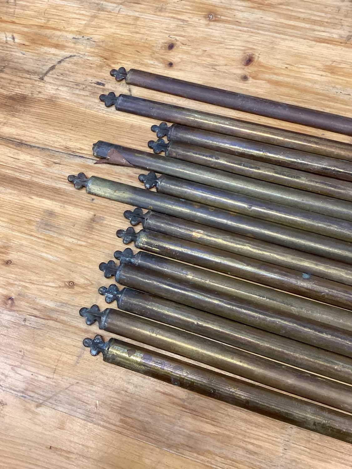 Collection of brass stair rods, together with fittings. - Image 2 of 7