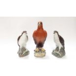 Selection of Beswick Beneagles whisky decanters including Golden Eagles, two Ospreys and two Loch Ne