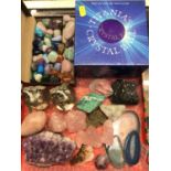 Collection of crystals and semi precious gem stones