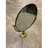 Vintage brass frame dressing table mirror