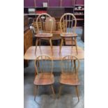 Ercol Golden Dawn kitchen table and four chairs